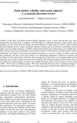 Stock market volatility and return analysis: A systematic literature review - IARAS Journals