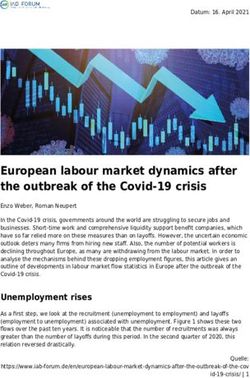 European labour market dynamics after the outbreak of the Covid-19 crisis - IAB-Forum