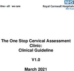 The One Stop Cervical Assessment Clinic: Clinical Guideline - V1.0 March 2021 - RCHT