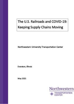 The U.S. Railroads and COVID-19: Keeping Supply Chains Moving - Northwestern University Transportation Center - Northwestern University ...