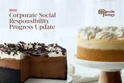 Corporate Social Responsibility Progress Update 2020 - The ...