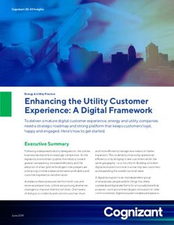 Enhancing the Utility Customer Experience: A Digital Framework - Cognizant