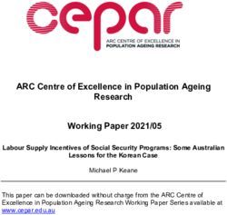 ARC Centre of Excellence in Population Ageing Research - CEPAR