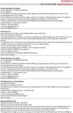 EVENTI info: tel. 0541 53399 - www.riminiturismo.it - Rimini turismo