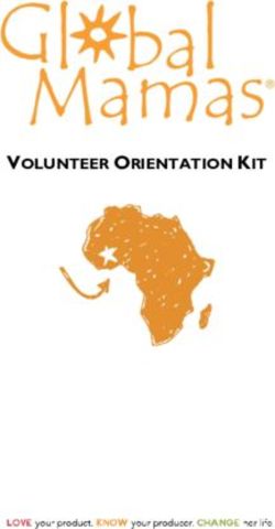 VOLUNTEER ORIENTATION KIT - Global Mamas