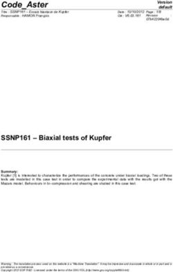 SSNP161 - Biaxial tests of Kupfer - Code Aster