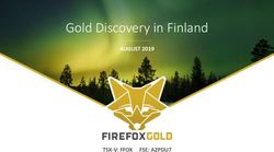 Gold Discovery in Finland - AUGUST 2019 - TSX-V: FFOX FSE: A2PDU7 - Firefox Gold