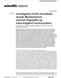 Investigation of skin microbiota reveals Mycobacterium ulcerans Aspergillus sp. trans kingdom communication