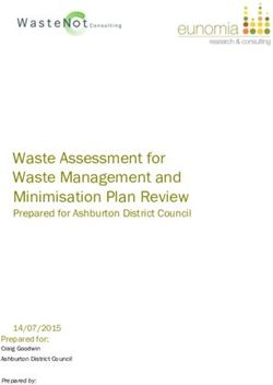 Waste Assessment for Waste Management and Minimisation Plan Review - Prepared for Ashburton District Council