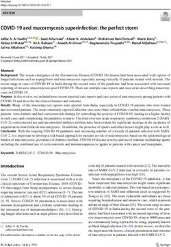 COVID 19 and mucormycosis superinfection: the perfect storm