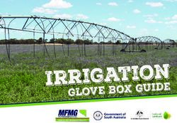 Irrigation glove box guide - MacKillop Farm Management Group
