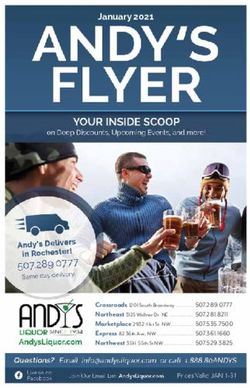 January 2021 - Andy's Liquor