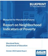 Report on Neighborhood Indicators of Poverty - Blueprint for Maryland's ...