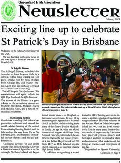 Exciting line-up to celebrate St Patrick's Day in Brisbane