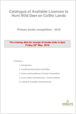 Catalogue of Available Licences to Hunt Wild Deer on Coillte Lands