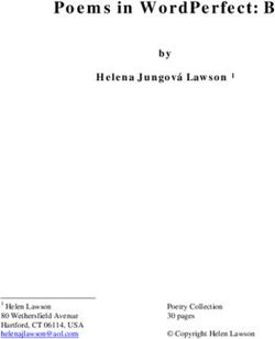 Poems in WordPerfect: B - by Helena Jungov&aacute; Lawson 1 - Poetry Collection 30 pages