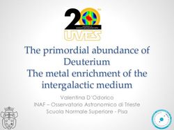The primordial abundance of Deuterium The metal enrichment of the intergalactic medium - Valentina D'Odorico INAF - Osservatorio Astronomico di ...