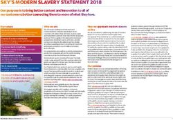 SKY'S MODERN SLAVERY STATEMENT 2018 - Contentstack