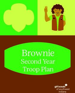 Brownie Second Year Troop Plan - Girl Scouts of Southwest Indiana