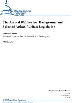 The Animal Welfare Act: Background and Selected Animal Welfare Legislation
