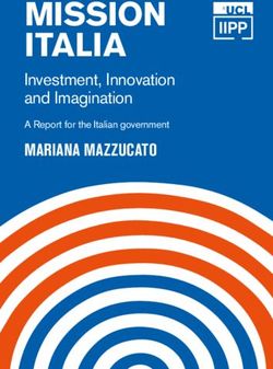 MISSION ITALIA Investment, Innovation and Imagination A Report for the Italian government - UCL