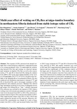 Multi-year effect of wetting on CH4 flux at taiga-tundra boundary in northeastern Siberia deduced from stable isotope ratios of CH4 - Biogeosciences