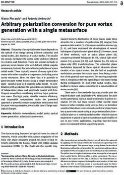 Arbitrary polarization conversion for pure vortex generation with a single metasurface - De Gruyter
