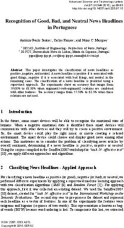 Recognition of Good, Bad, and Neutral News Headlines in Portuguese