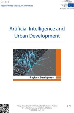 Artificial Intelligence and Urban Development - STUDY Requested by the REGI Committee - European ...