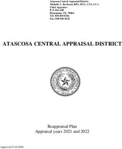 ATASCOSA CENTRAL APPRAISAL DISTRICT - Reappraisal Plan Appraisal years 2021 and 2022 - Atascosa ...