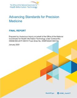 Advancing Standards for Precision Medicine - Office of the ...