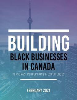 Building Black Businesses in canada - FEBRUARY 2021