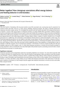 BETTER TOGETHER? HOW INTERGROUP ASSOCIATIONS AFFECT ENERGY BALANCE AND FEEDING BEHAVIOR IN WILD BONOBOS - MPG.PURE