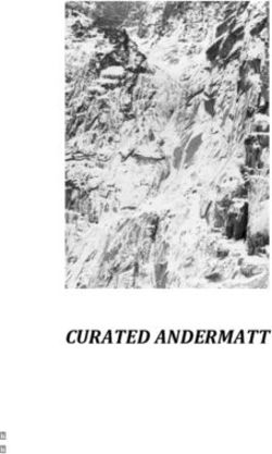 CURATED ANDERMATT - Presseportal.ch