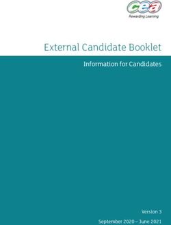 External Candidate Booklet - Information for Candidates - Version 3 September 2020 - June 2021 - CCEA