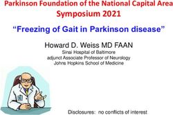 Symposium 2021 Parkinson Foundation of the National Capital Area - Parkinsonfoundation ...