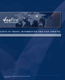 COVID-19 TRAVEL INFORMATION AND VISA UPDATES - Visa First