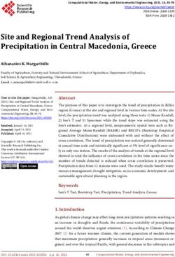 Site and Regional Trend Analysis of Precipitation in Central Macedonia, Greece