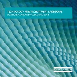 TECHNOLOGY AND RECRUITMENT LANDSCAPE AUSTRALIA AND NEW ZEALAND 2018