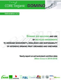 DYNAMIC SOD MULCHING AND USE OF RECYCLED AMENDMENTS TO INCREASE BIODIVERSITY, RESILIENCE AND SUSTAINABILITY OF INTENSIVE ORGANIC FRUIT ORCHARDS ...