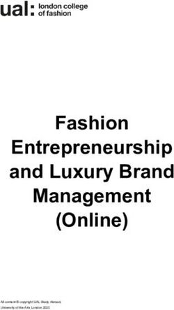 Fashion Entrepreneurship and Luxury Brand Management (Online)
