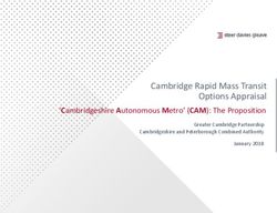Cambridge Rapid Mass Transit Options Appraisal - 'Cambridgeshire Autonomous Metro' (CAM): The Proposition
