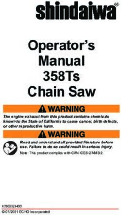 Operator's Manual 358Ts Chain Saw - Shindaiwa-USA.com