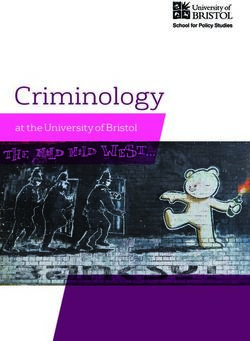 Criminology at the University of Bristol