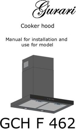 GCH F 462 - Cooker hood Manual for installation and use for model - GURARI