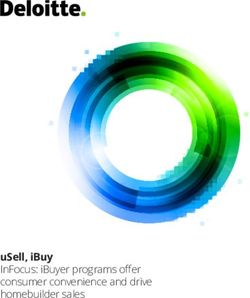 USELL, IBUY INFOCUS: IBUYER PROGRAMS OFFER CONSUMER CONVENIENCE AND DRIVE HOMEBUILDER SALES - DELOITTE