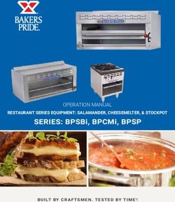 SERIES: BPSBi, BPCMi, BPSP - OPERATION MANUAL RESTAURANT SERIES EQUIPMENT: SALAMANDER, CHEESEMELTER, & STOCKPOT - Bakers Pride