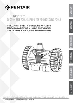 LIL REBEL SUCTION SIDE POOL CLEANER FOR ABOVEGROUND POOLS - Pentair Pool Europe