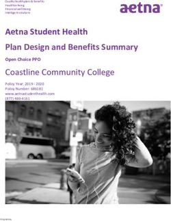 Aetna Student Health Plan Design and Benefits Summary