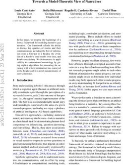 Towards a Model-Theoretic View of Narratives